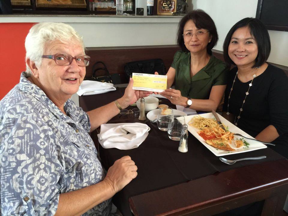 Raksa Koma Foundation donated $ 500 fund on November 23, 2015 to Tabitha Foundation Cambodia