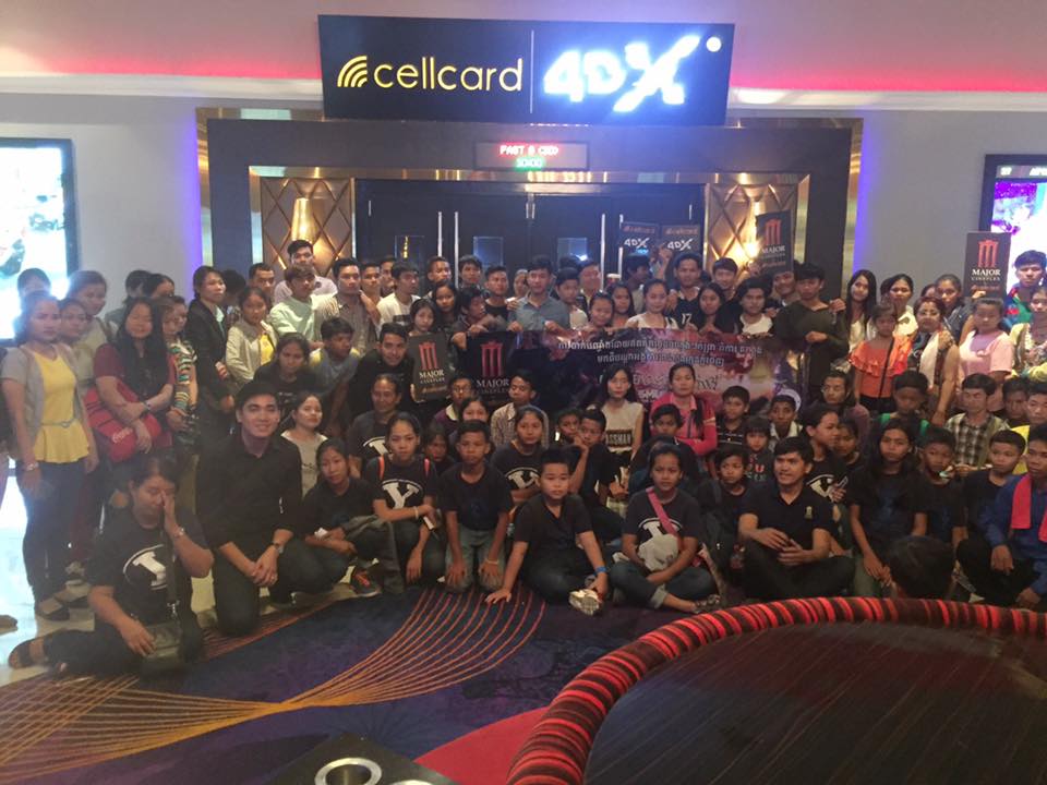 Raksa Koma Foundation would like to thank Major Cineplex Aeon Mall for sponsoring the SMURFS Movie, and providing Pop Corn and drinks during the Movie Time program