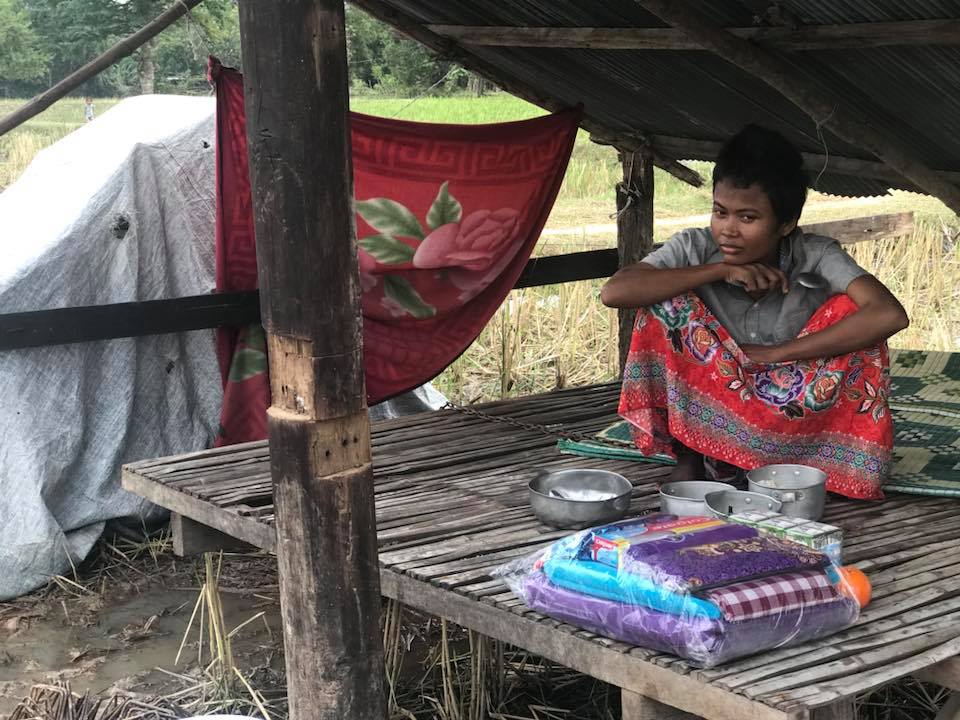 First time visit of Raksa Koma Foundation and TPO Cambodia to identify the nature of an illness and to examine the symptoms of a mother of Mora in Takeo province