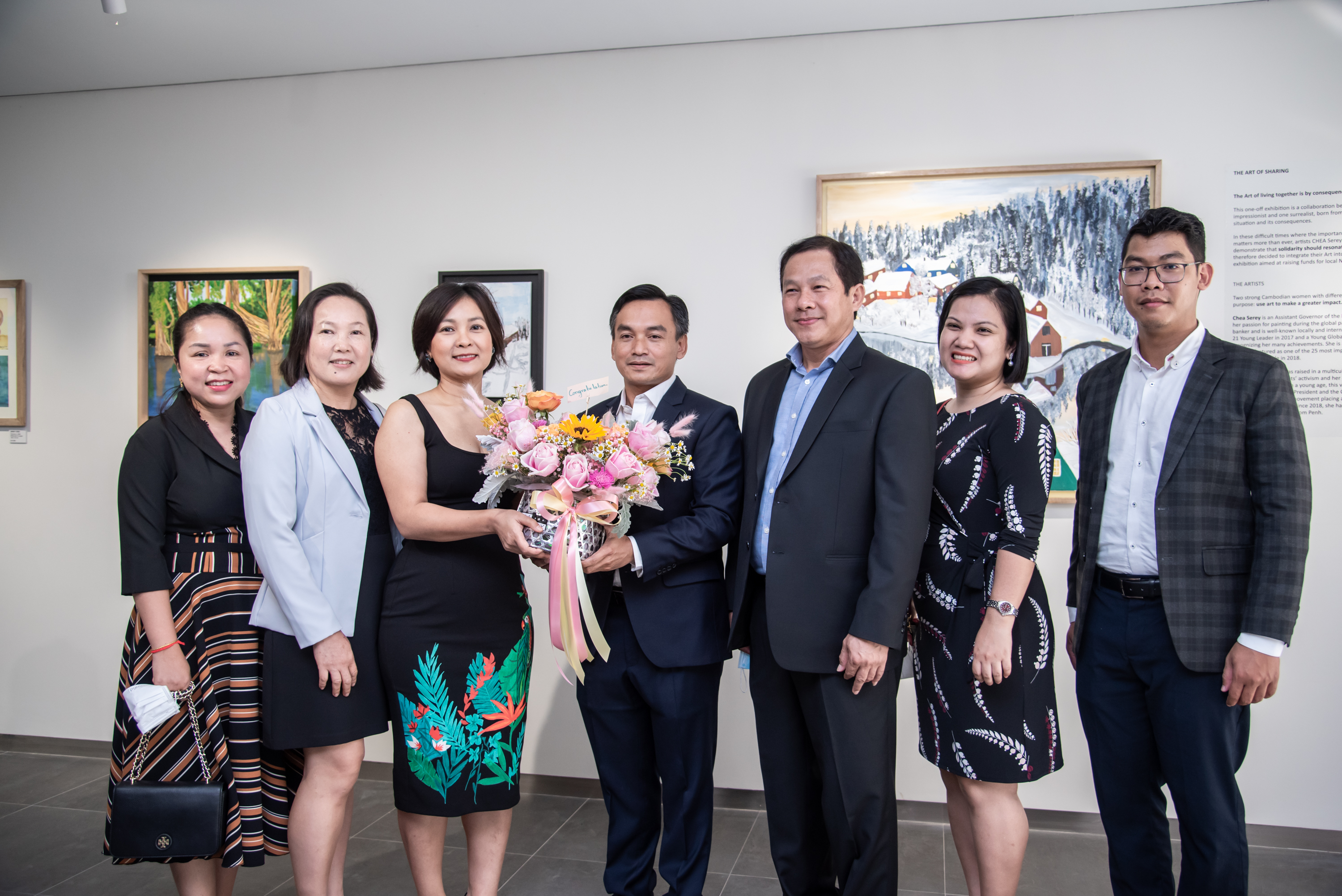 H.E. Chea Serey, Founder of RKF, launches ‘The Art of Sharing’ charity exhibition